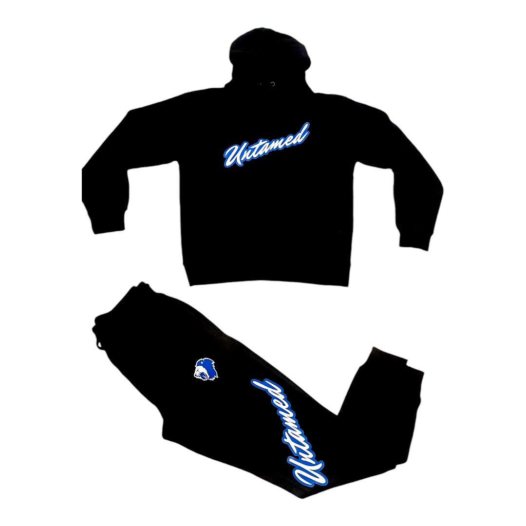 Jungle Lion Black & Blue Sweatsuit