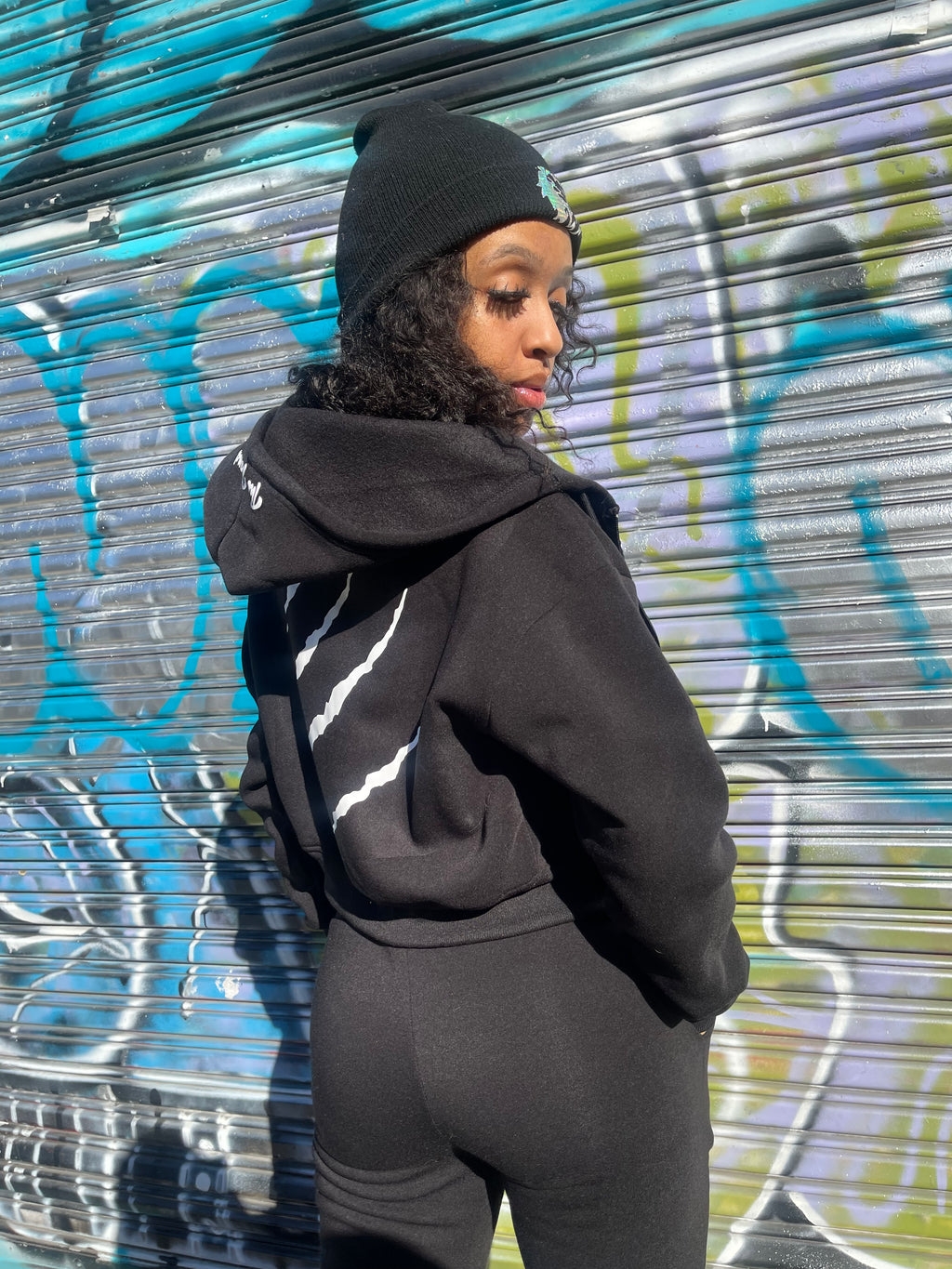 Untamed Baddie Crop Sweatsuit